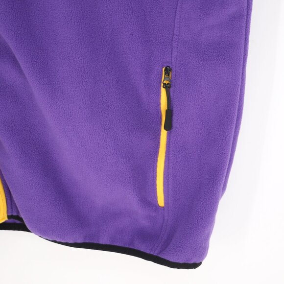 ULTRA GAME NBA LA LAKERS Men's Soft Fleece Zip-Up Vest Jacket Size XL - Picture 4 of 6